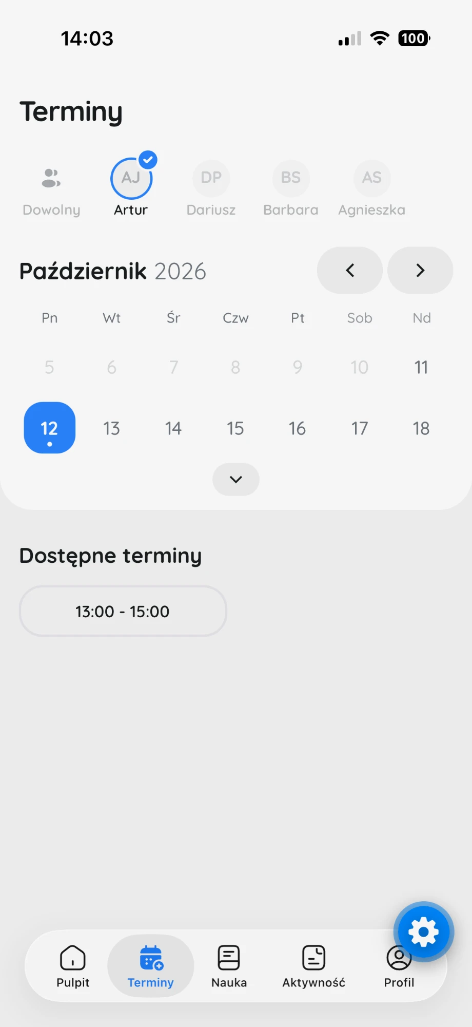 Terminy w OSKApp: wybór instruktora, kalendarz i dostępne godziny jazd
